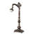 20" High Peaches Bridge Arm Table Lamp
