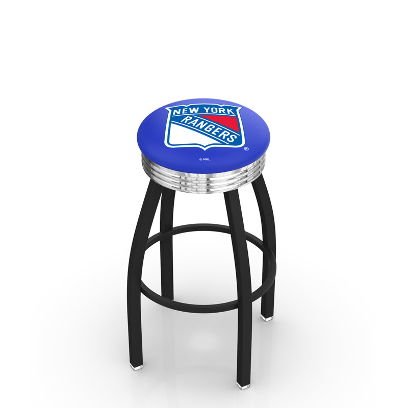 Tabouret tournant 30" avec coussin nhl, New York Rangers, Tabouret de bar d'une hauteur de siège de 30 po