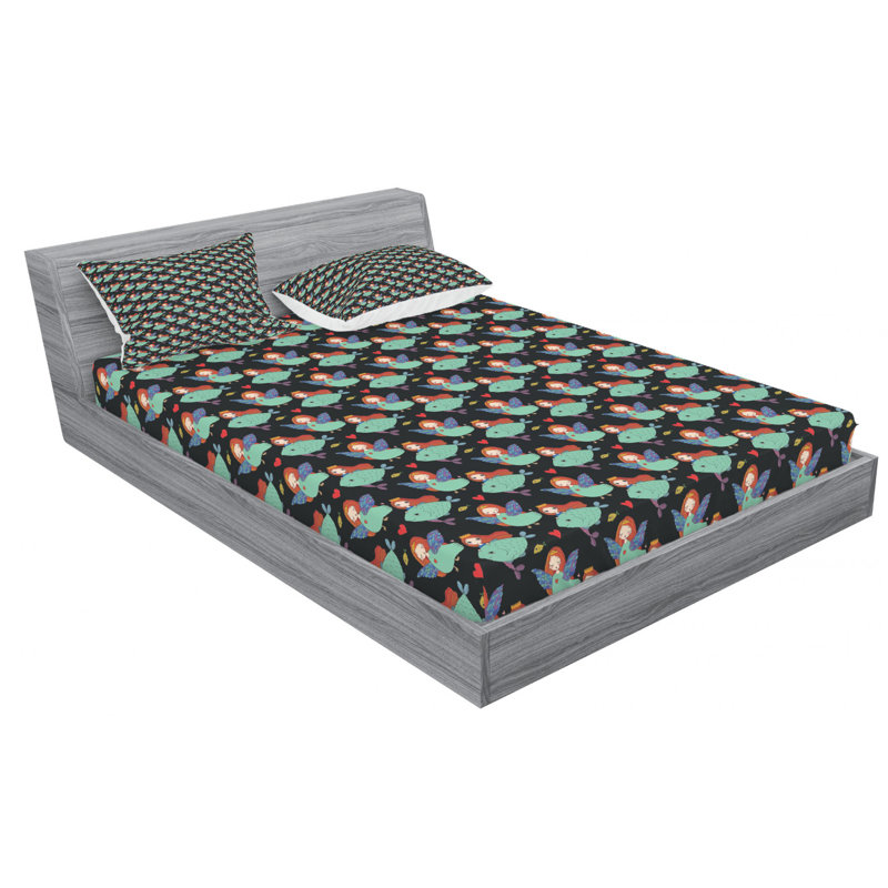 Microfiber Sheet Set, Queen Sheet Set with Fitted Sheet