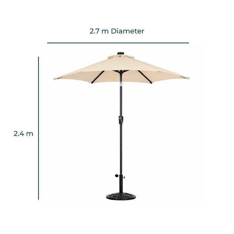 270cm Cantilever Parasol, Beige