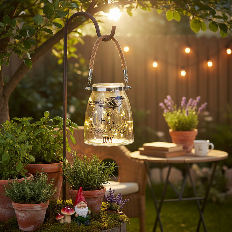 Glass Tabletop Lantern