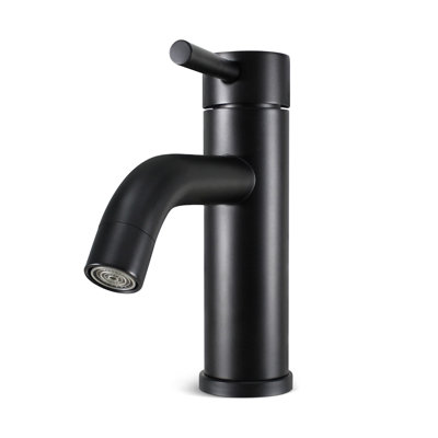 Single-Hole Single-handle Bathroom Faucet with Drain Assembly