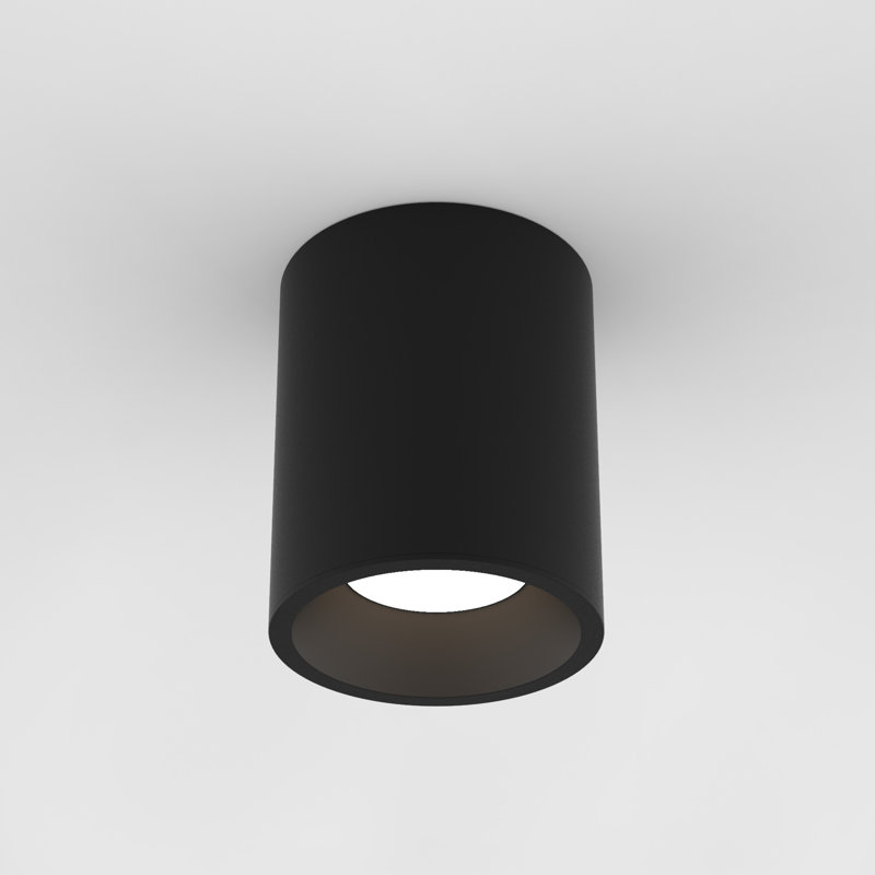 Kos LED Outdoor Flush Mount, 130, Textured Black