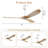 Nicola 60" 3 - Blade Standard Ceiling Fan with Remote Control-739208470