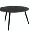 Ensemble de table d'appoint et de table d'appoint de style moderne avec couvre-table occasionnel, pieds en métal noir, plateau en pierre au carbure de silice-234598139