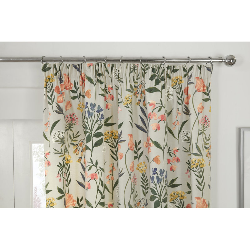 Cotton Blend Room Darkening Curtain Panel Pair, 66x72"