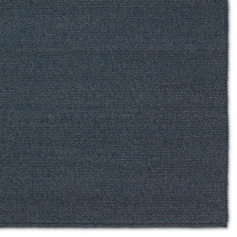 Rectangle Maverick Solid Color Hand Loomed Polyester/Polypropylene Indoor / Outdoor Area Rug in Blue, Rectangle 6' x 9'