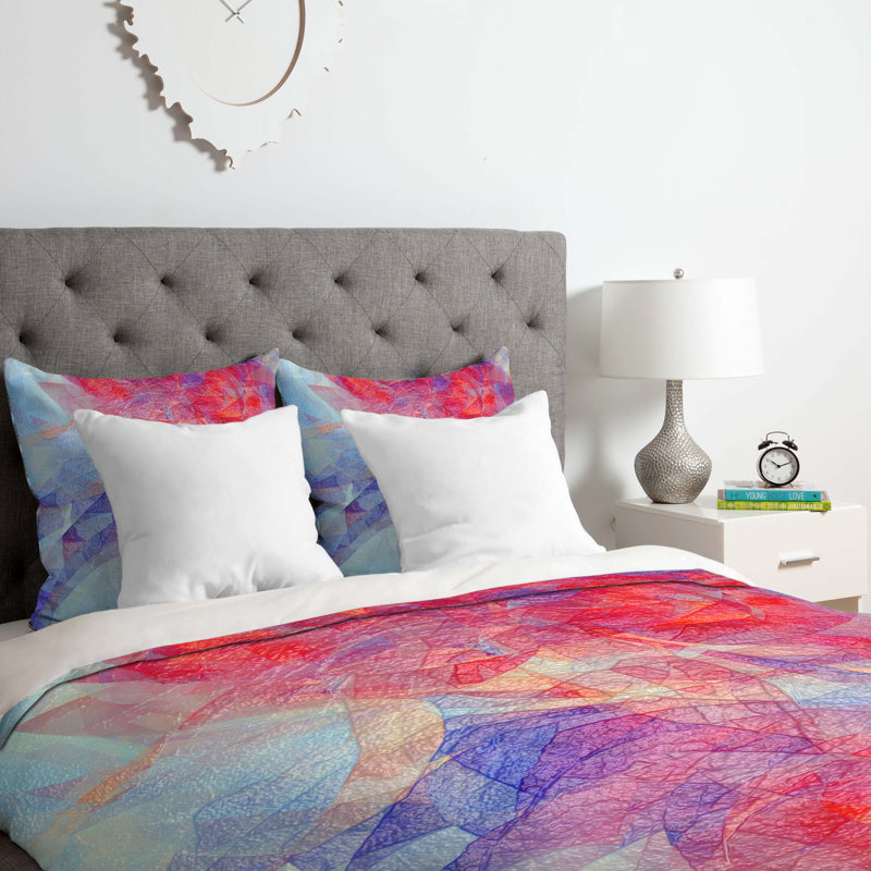 Ensemble de housse de couette Jacqueline Maldonado, Housse de couette pour grand lit et 2 taies décor