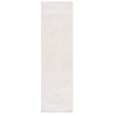 Mykonos 302 Hand Tufted Wool/Cotton/Latex Abstract Rug in Ivory