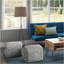 Fredrik - Square Pouf - Cream-267916640
