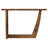 Oval Solid Mango Wood Entryway Console Table