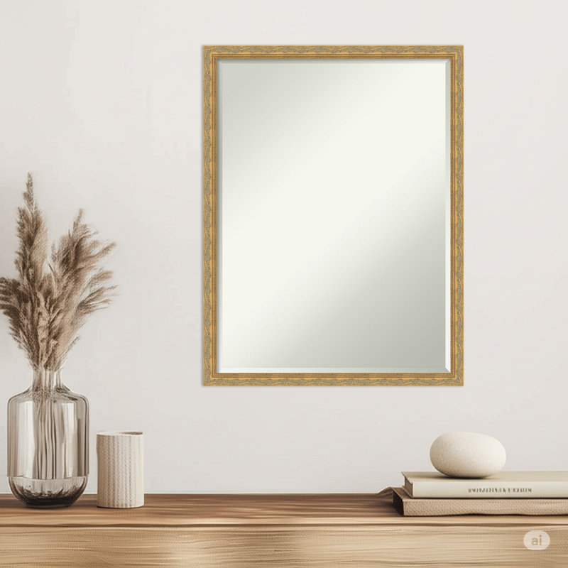Miroir mural Mila, Doré