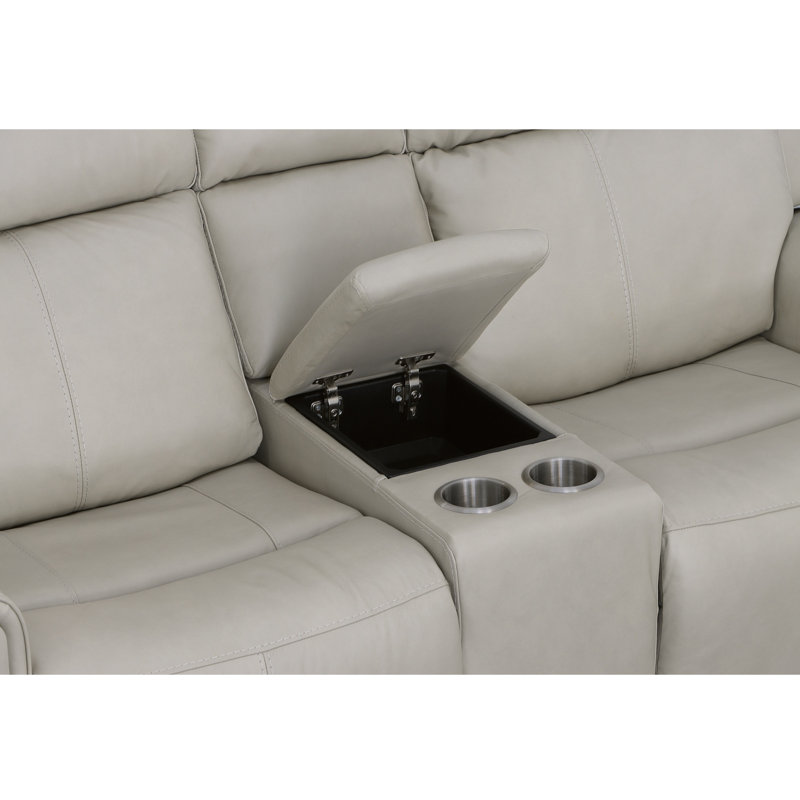 Causeuse inclinable avec console Barnett, Gris