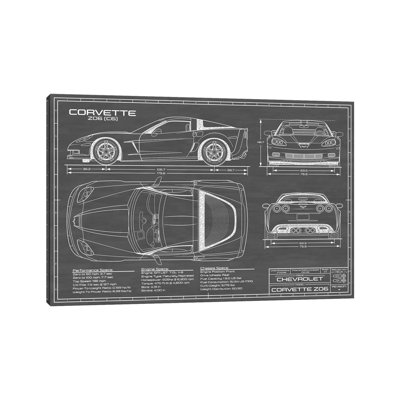 Corvette (C6) - Wrapped Canvas Print