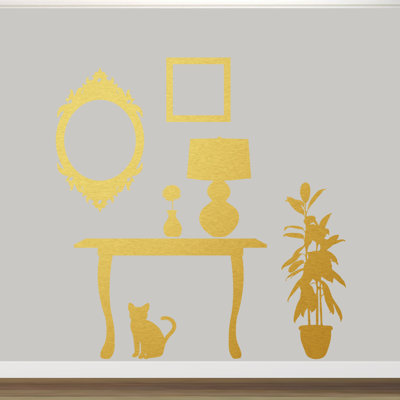 Abstract Non-Wall Damaging Wall Decal
