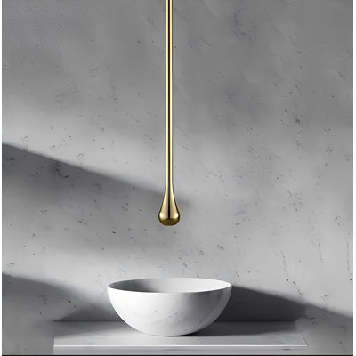 Brushed Gold Tear Drop Ceiling Mounted Commercial