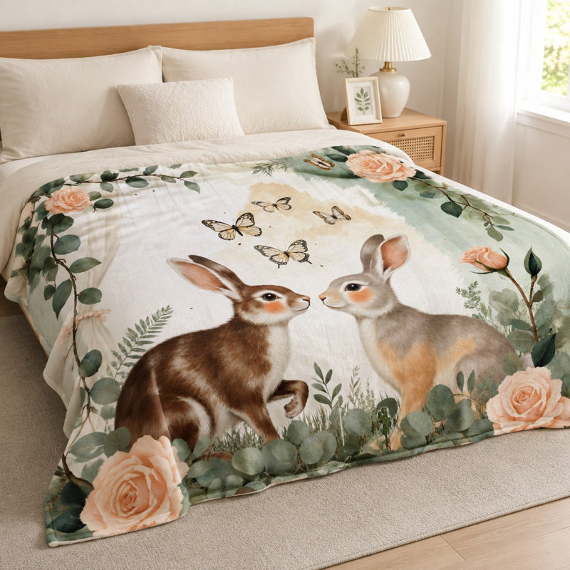 Jeté douillet en flanelle Cozy, L 50 po x l 40 po