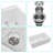 30X20 Inch White Farmhouse Sink Workstation - Ceramic Single Bowl Farm Kitchen Sink