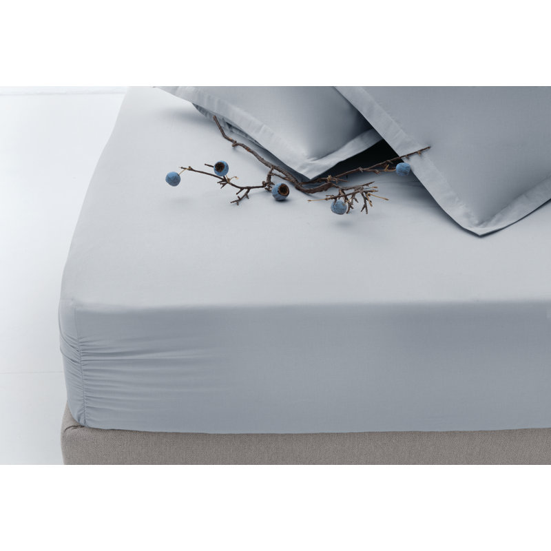 100% Cotton Fitted Sheet, King Fitted Sheet, Gray