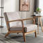 Chaise rembourrée en microfibre de style rétro-2038358722
