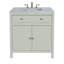 Meuble-lavabo en marbre Celine, vert sauge-866706725