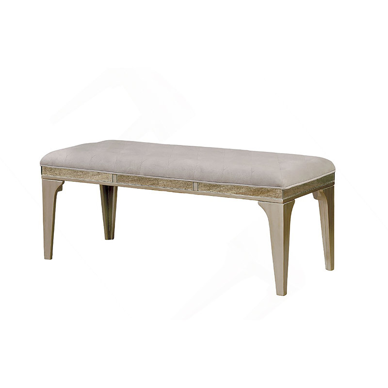 Coussin de siège en flanelle capitonnée de style transitionnel 1pc
