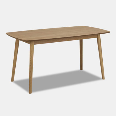 Vernia Oak Solid Wood Base Dining Table