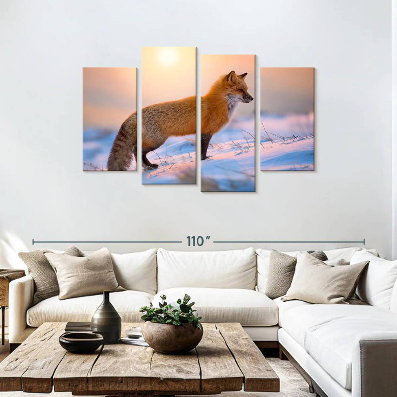 Brampt Sunny Red Fox, 22" H x 36" W