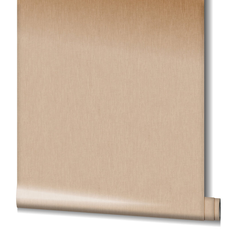 Evelina 10.05m x 70cm Textured Matte Finish Wallpaper Roll, Beige