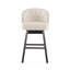 Tabouret tournant à 360 degrés avec garniture cloutée, ensemble de 2-902819833