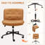 Faux Leather Swivel Accent Chair