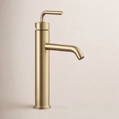 Purist Vessel Bathroom Faucet with Drain