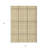 3' X 5' Beige Plaid Washable Indoor Outdoor Area Rug