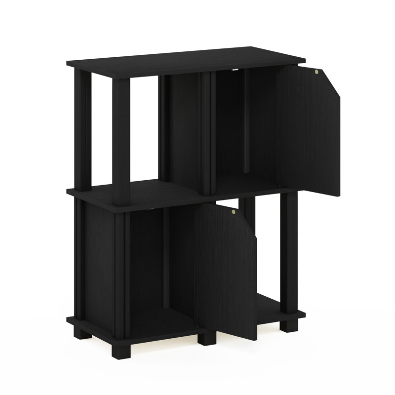 Brandonlee Etagere Storage Bookcase, Black, (3 Shelves) 29.85” H x 23.5” W x 11.61” D