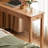 Light brown rubberwood solid wood writing desk-340887947