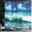 Ensemble de rideau de douche et crochets Ocean-44247405