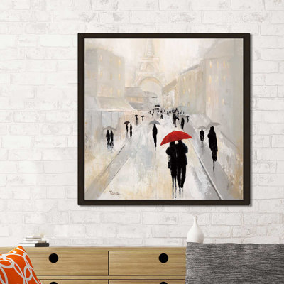 «Misty», reproduction de peinture acrylique encadrée