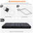 Tri-Fold Folding Mattress with 6" High-Density Foam, Corduroy Cover Foldable Floor Mattress for Guests, Yoga, Apartment, Dorm & RV-1169272266
