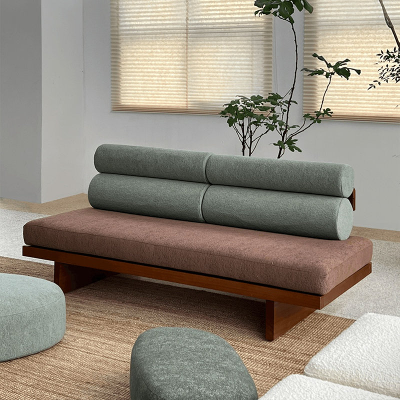 Modern Creative Sofa, Green/Reddish Brown