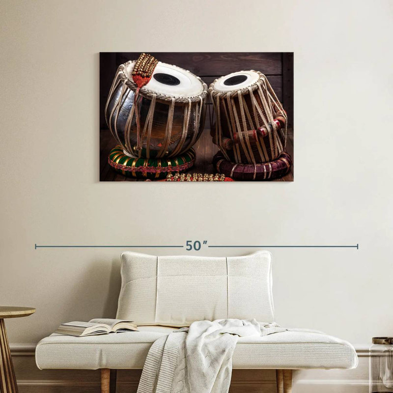 Abarca Tabla Drums And Bells, 24" H x 36" W