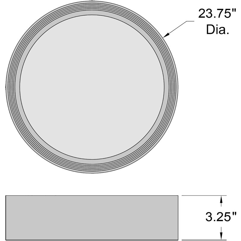 Plafonnier encastré à DEL 1 lumière Courtois, Noir mat, H 3,25 po x l 24 po x P 24 po, 4 000 K