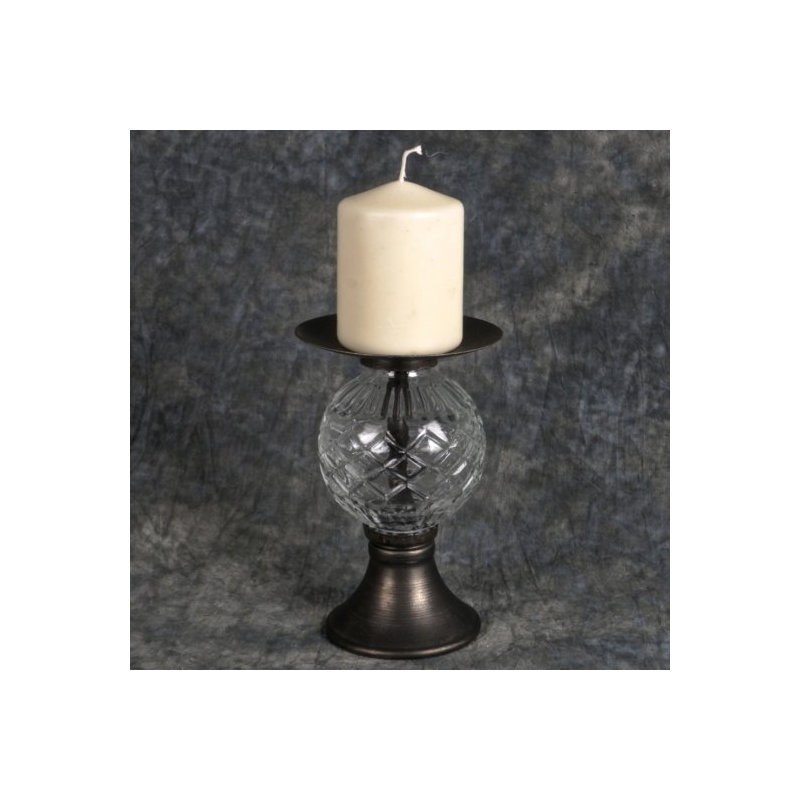Chandelles en métal/verre