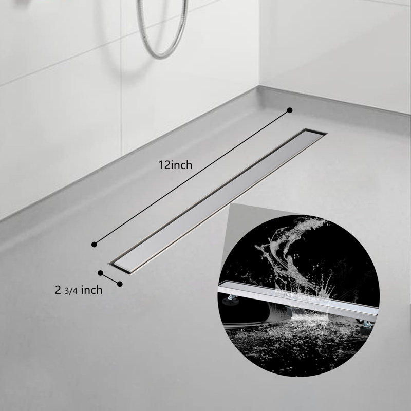 12" W Linear Shower Drain
