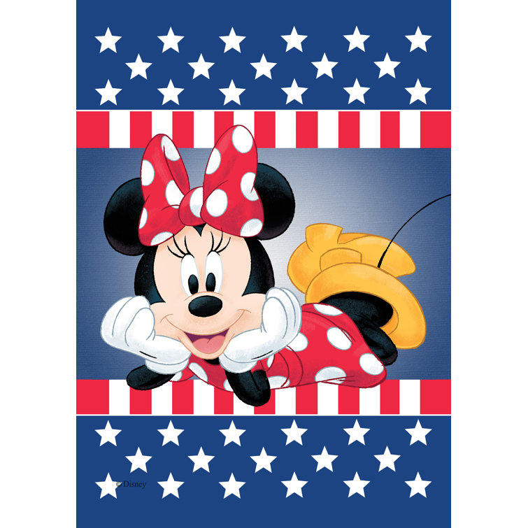 Disney Minnie Mouse Patriotic Garden Flag 12 x18