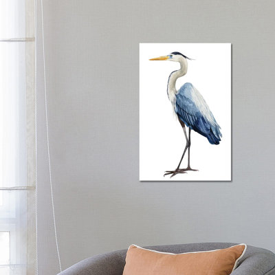 Seabird Heron I 1 Piece Wrapped Canvas Painting