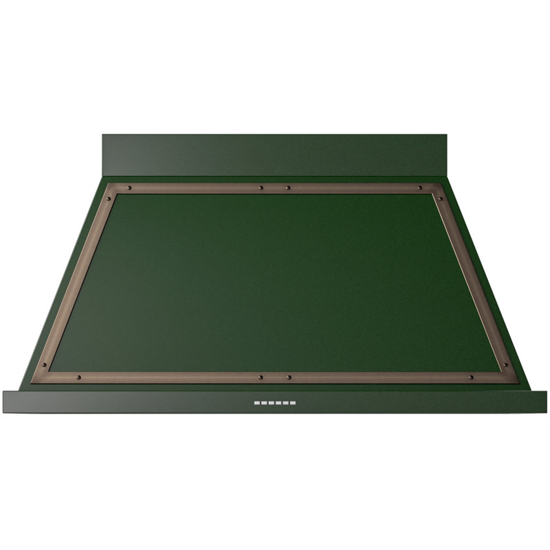 Hotte murale 48 pouces ILVE Nostalgie II Series Noblesse avec 600 pi³ / min, Vert émeraude / bronze
