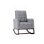 Chaise berçante douce et confortable, conception classique, base en bois, parfaite pour toute pièce-694593691-694593689