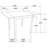 Vanetta Cappuccino 3-Piece Dining Set