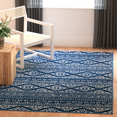 Tapis bleu marine / ivoire Remmers