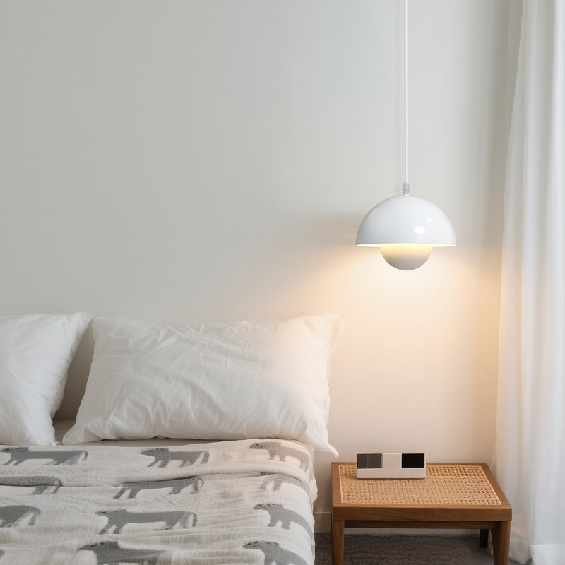 1-Light Pendant Light with Metal Shade